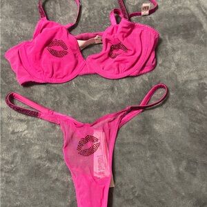 Victoria's Secret Hot Pink Kiss Bra